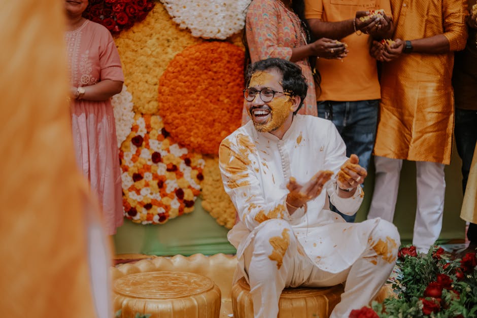 Sangeet choreographer teaching dance steps to bride and groom in Udaipur wedding venue